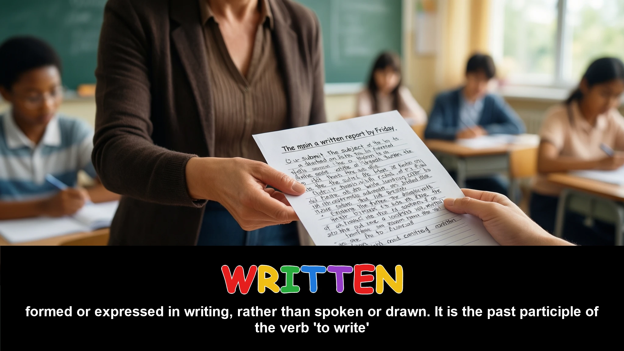 English Illustration for written